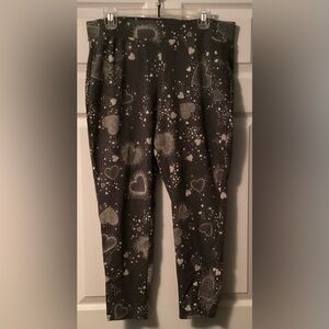 Torrid Full Length Leggings with Heart and Starburst Pattern